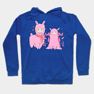 Cute Pink Alpacas Hoodie